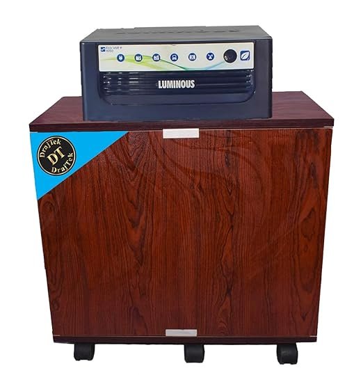 DrajTek Wooden Inverter Trolley – Maroon Color